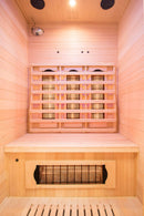Sauna Finlandese ad Infrarossi 2 Posti 120x123 cm H190 in Legno di Abete Apollon 2