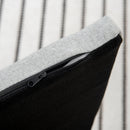 Cuccia Divano per Cani da Interno 82x54x36 cm in Legno di Betulla e Rivestimento Effetto Velluto Grigio Chiaro  