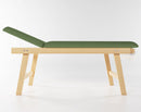 Lettino da Massaggio Visita Fisioterapia Fisso 2 Sezioni 190x70x75 cm 200Kg Verde