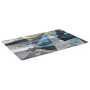 Tappeto Moderno per Interni 200x140 cm in Poliestere Effetto Vellutato Multicolore