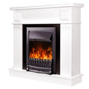 Camino Elettrico da Pavimento 99,7x103,4x27 cm Effetto Fiamma 2000W Oscar & Pluton Bianco/nero