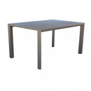 Tavolo Bilbao 150x100/150x74 h cm in Alluminio Taupe