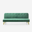 Divano Letto Clic Clac 180x81x77 cm in Tessuto Verde