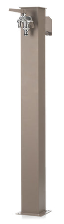 Fontana da Giardino con Doppio Rubinetto Belfer 42/QRR Tortora