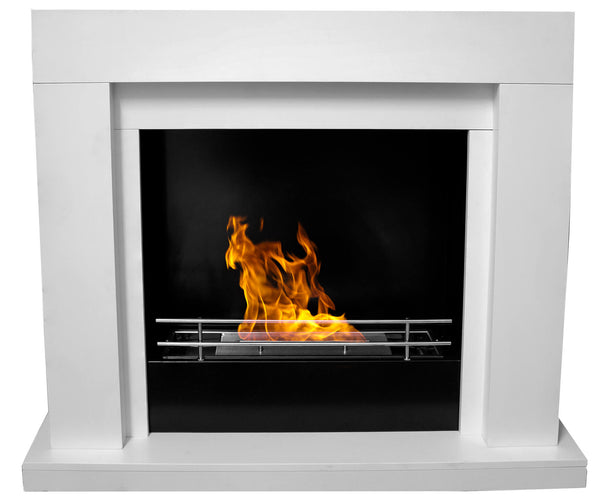 Camino a Bioetanolo da Pavimento 100x30x88 cm Karlsen Udine Bianco acquista