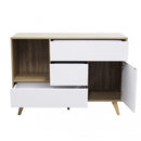 Mobile Emory 119x39,5x85,6 h cm in Truciolare bilaminato Bianco