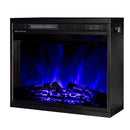 Camino Elettrico da Incasso 47x58,4x18 cm Effetto Fiamma 1500W Lorance Nero