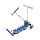 Monopattino 3 ruote Telescopico e Ripiegabile Max 50Kg Globber Elite Blu