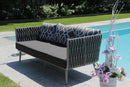 Set Salotto da Giardino in Alluminio San Diego Grigio