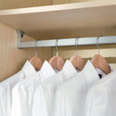 Kit Tubo per Armadio Silk L 1,15 m Anodizzato Opaco Alluminio e Tecnoplastica Emuca