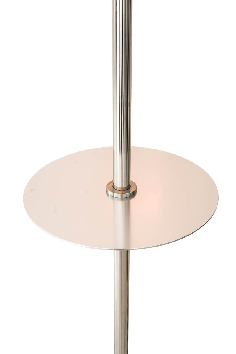 Stufa Elettrica ad Infrarossi Ø50 cm a Piantana 2000W con Tavolino per Esterni Nera