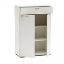 Mobiletto con 2 Anta e 1 Cassetto 75x38x112 h cm in Truciolare bilaminato Bianca