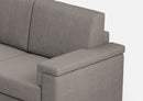 Divano 2 Posti 148x85x85 cm Marrak in Tessuto Grigio