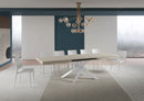 Tavolo Allungabile 180-284x90x77 cm Volantis Cashmere Telaio Bianco 