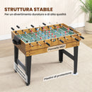 Tavolo da Gioco 13 in 1 con Calciobalilla Ping Pong Air Hockey Biliardo Scacchi e Altri Noce      