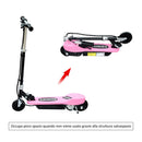 Monopattino Elettrico per Bambini 120W Pieghevole Rosa 