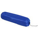 Materassino Gonfiabile da Campeggio con Cuscino in PVC Blu e Grigio 191x63x5 cm 
