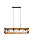 Lampada a Sospensione da Interno Attacco E27 in Metallo Nero Opaco