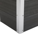 Fioriera Vaso per Piante e Colture in Legno e Plastica Grigio 150x50x50 cm 