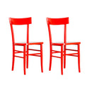 Set 2 Sedie 48x39xH80 cm in Legno Brera Pesca