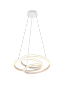 Lampada a Sospensione da Interno a LED in Metallo Bianco Opaco