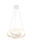 Lampada a Sospensione da Interno a LED in Metallo Bianco Opaco