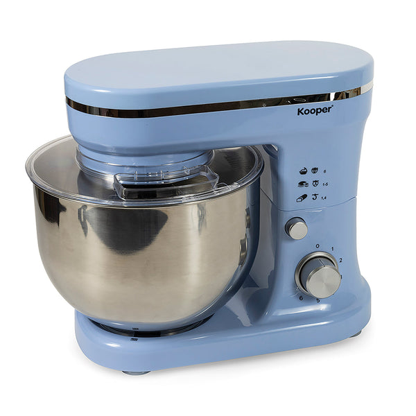 acquista Impastatrice Planetaria 5 Litri 6 Velocità 1200W Kooper Aurora Azzurro