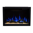 Camino Elettrico da Incasso 51x80x30,4 cm Effetto Fiamma 1500W Nepal 29 Nero