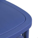Sedia da Giardino in Plastica Cross Blu