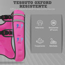 Giubbotto Zavorrato 8kg Traspirante 40x35 cm con Tasca Portaoggetti e Spallacci in tessuto Oxford Rosa      