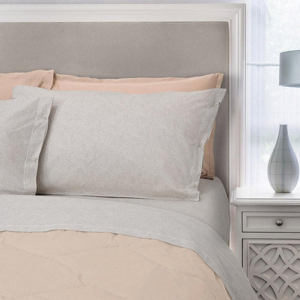 prezzo Set Lenzuola Cotone Sopra Sotto con Angoli e Federe Cober Burbon Tortora Varie Misure