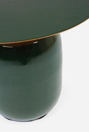 Tavolino Nalima Verdone D50 Rotondo in Metallo