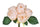 Set 3 Mazzi di Peonie con 6 Fiori Artificiali Altezza 28 cm