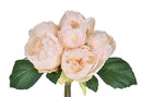 Set 3 Mazzi di Peonie con 6 Fiori Artificiali Altezza 28 cm 