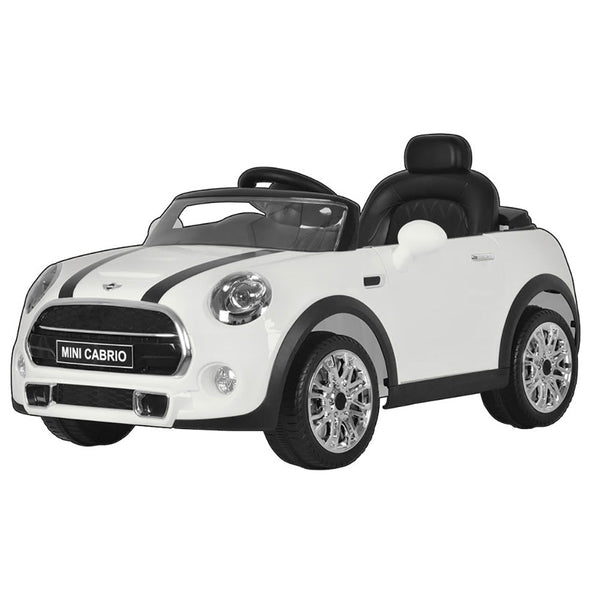 acquista Macchina Elettrica per Bambini 12V con Licenza Mini Cooper Cabrio Bianca