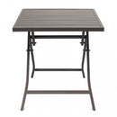 Tavolo Alabama 70x70x73 h cm in Alluminio Taupe