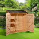 Casetta Box da Giardino 1,63x0,74 m con Pavimento in Legno Picea Massello 16mm Eden