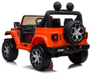 Macchina Elettrica per Bambini 12V 2 Posti con Licenza Jeep Wrangler Rubicon Arancione