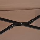 Ombrellone da Giardino 270x460x250 cm  Begsun Marrone