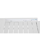 Tavolo da Giardino Allungabile 82/163x82xH75 cm in alluminio Lipari Bianco
