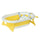 Vaschetta Bagnetto per Bambini Pieghevole 81,5x50,5x23,5 cm con Cuscino Bianco