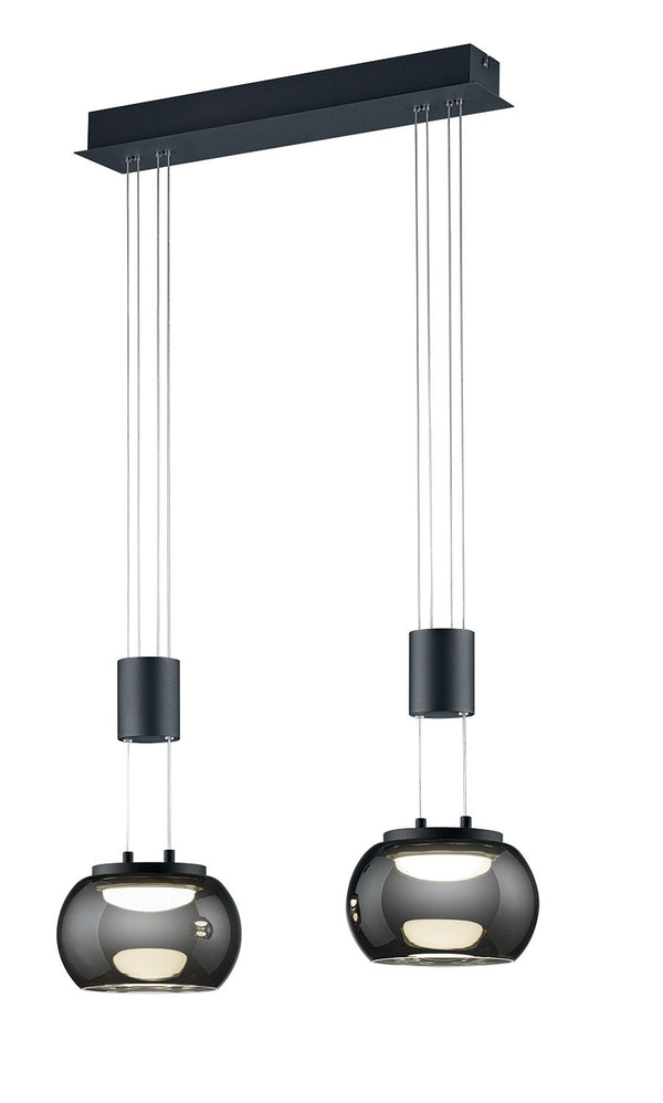 acquista Lampada a Sospensione da Interno a LED in Alluminio Nero Opaco