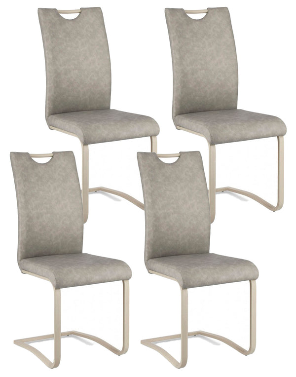 Set 4 Sedie 42x56x102h cm Kenneth Pu Tortora acquista