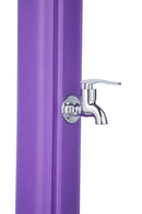 Doccia Solare da Giardino 28L Miscelatore e Lavapiedi Viola