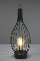 Lampada da Tavolo da Esterno a LED SMD in Metallo Nero Opaco