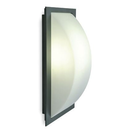 Lampada Plafoniera Rettangolare Colore Grigio per Esterno Linea Dodo Livos sconto