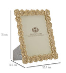 Cornice Flom 25,7x2,5x31 cm in Poliresina e Vetro