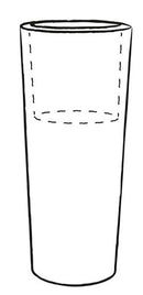 Vaso in Polietilene Tulli Schio Cono Essential Cappuccino Varie Misure