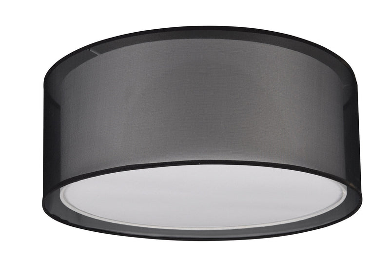 Plafoniera da Interno Attacco E27 in Metallo Nero Opaco