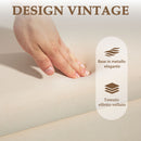 Panca Fondo Letto Contenitore 100x40x42 cm Rivestimento in Velluto Beige   